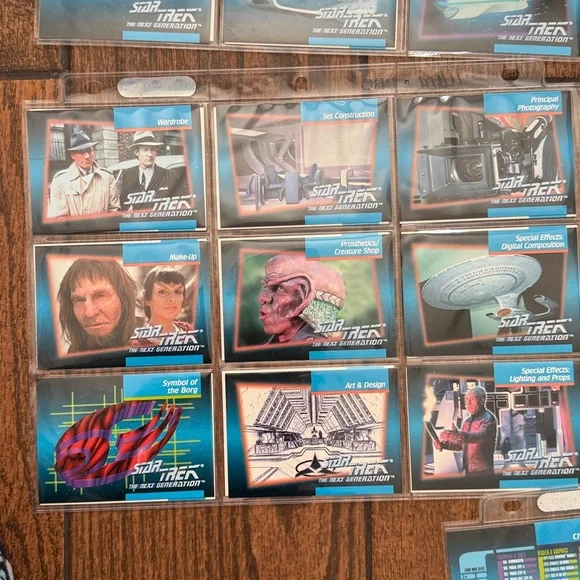 1992 Impel Star Trek TNG Inaugural Edition Complete Base Set #1-120 - Picture 13 of 17